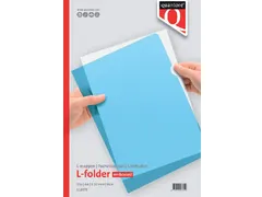 Insteekmap L-model Quantore A4 PP 0.12mm blauw Voordeelbundel