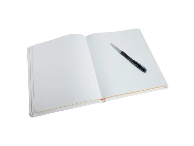 Gastenboek Alpille 2 6x22cm 140bl wit
