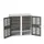 universele kast,HxBxD 1000x1050x550mm,2xStalen bodem,8lade(n)