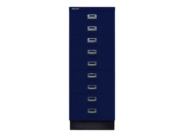 kantoor-ladekast HxBxD 940x349x432mm 9 laden romp oxfordblauw staal