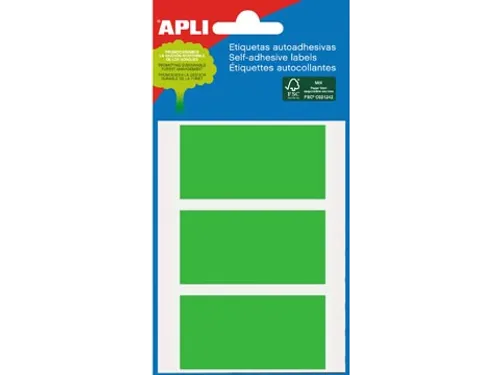 Apli Gekleurde Etiketten 34x67mm Groen