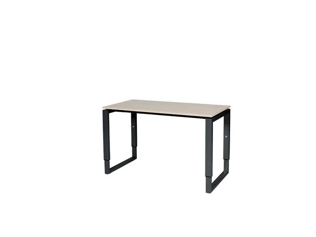 Domino Plus Bureau Hoogte Verstelbaar 1200x600mm Hav/Kers 25mm Zwart