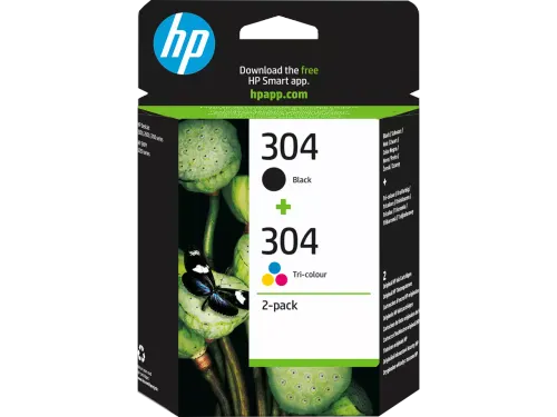 HP 304 originele inktcartridges zwart en kleur 2-pack 3JB05AE
