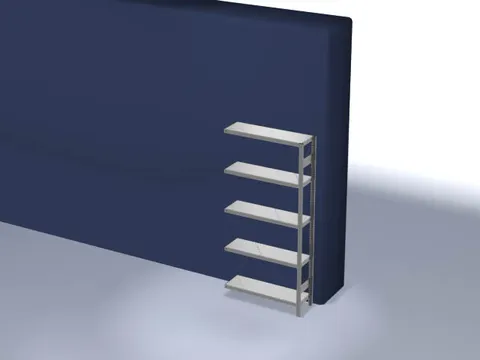 magazijnstelling,aanbouwveld,HxBxD 2000x1010x335mm,vakl. 150kg