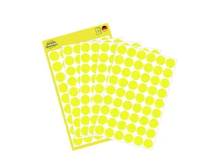 Etiket Avery Zweckform 3144 Rond Ø12mm Geel 270 Stuks - 1