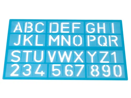Sjablonen Westcott cijfers en letters assortie kleuren