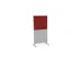 scheidingswand,HxB 1545x800mm,MP-lichtgrijs,BN4011-rood