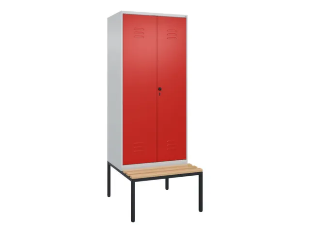 locker voor scheiding van kleding,HxBxD 2120x800x815mm,2vak