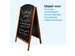 Panneau trottoir double face BRASQ Elegance 70x130cm Acajou