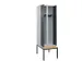 locker voor scheiding van kleding,HxBxD 2120x600x815mm,2vak