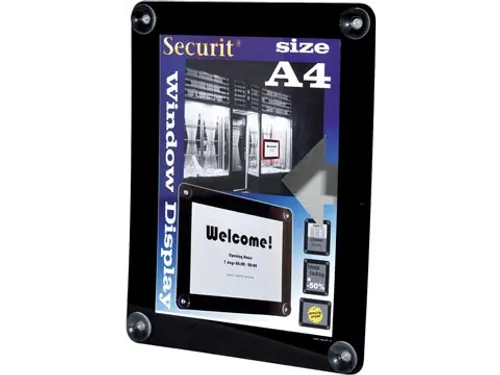 Securit Vitrine Posterframe 1xa4, Zwart