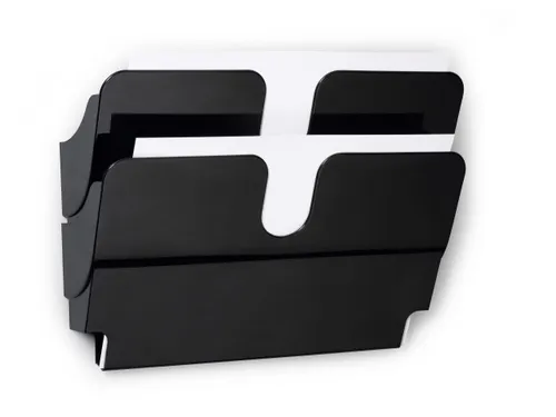 Wandfolderhouder Flexiplus 2 A4 Landscape Zwart