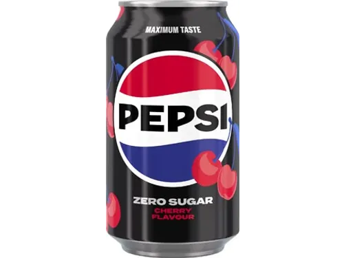 Zero Sugar Cherry frisdrank blik van 33 cl 24 stuks