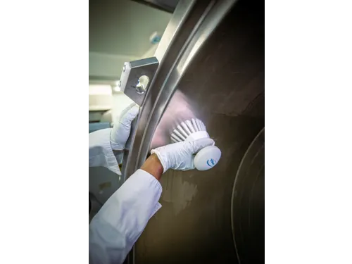Vikan Hygiene ronde werkborstel harde vezels Ø110mm oranje