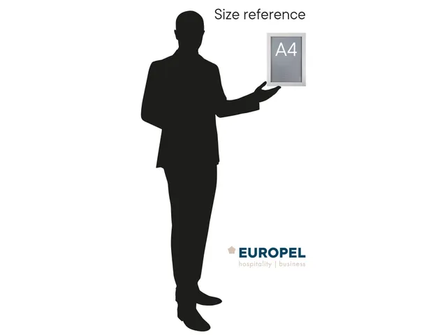 Kliklijst Europel A4 25mm mat wit