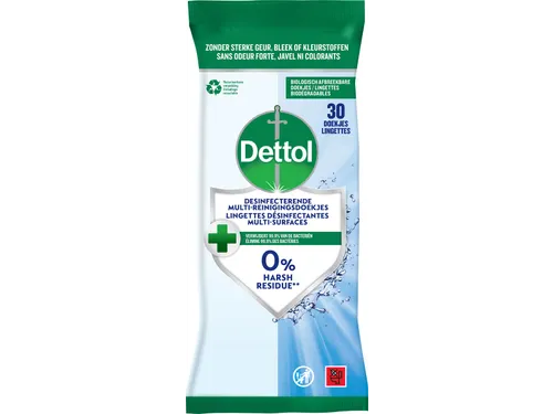 Dettol Reinigingsdoekjes Desinfecterend pak van 30 doekjes