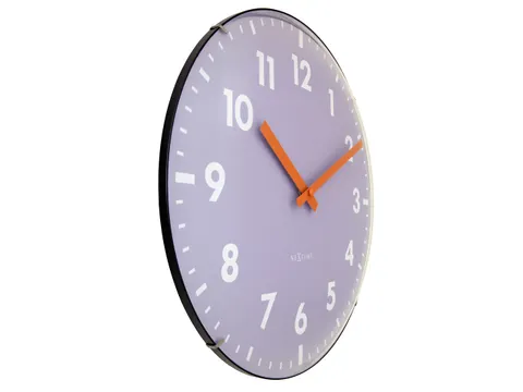 Wandklok NeXtime Duomo 35cm lavendel