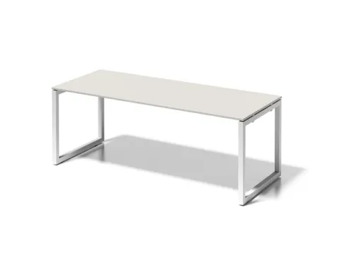 bureau,HxBxD 740x2000x800mm,blad grijswit,sledeframe verkeerswit