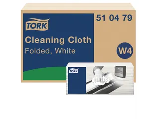 Reinigingsdoek Tork Cleaning W4 flexibel nonwoven 120st wit 510479 - 1