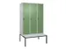 locker voor scheiding van kleding,HxBxD 2120x1200x815mm,3vak
