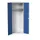 Lockerkast 2000x800x550mm 1 vak, dubbele vleugeldeur, RAL7035 +RAL5010