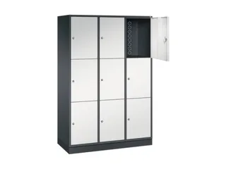 grootvolume-lockersysteem,RAL 7021/RAL 7035,HxBxD 1950x1220x500mm - 1