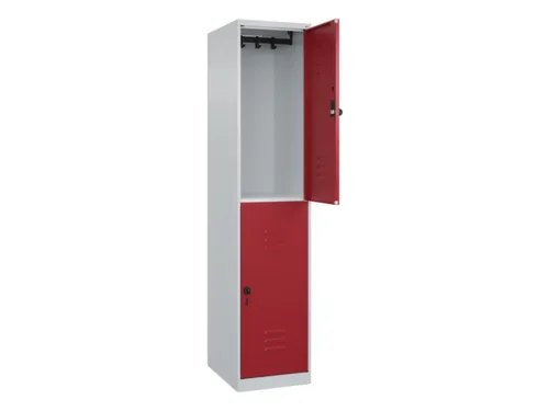dubbeldekse locker,HxBxD 1850x400x500mm,1x2vak.,vak B 400mm