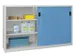schuifdeurkast,HxBxD 1200x2000x500mm,RAL7035,front RAL5012