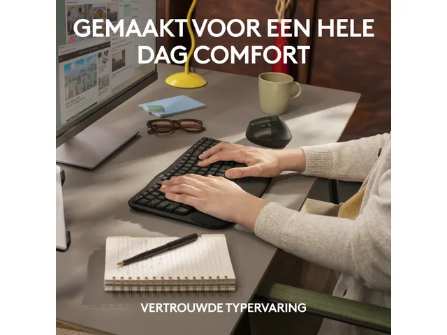 Wave Keys for Business Ergonomisch Toetsenbord AZERTY BE