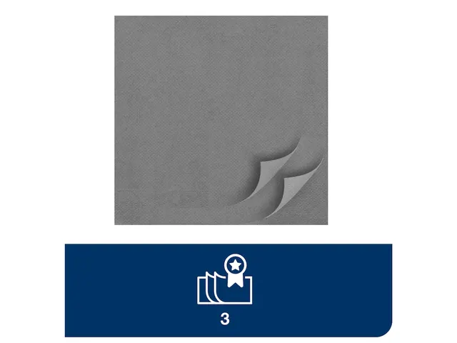 Tork 477673 Soft Dinnerservet Advanced Grijs 39x39cm