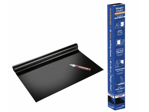 Legamaster Magic-Chart Krijtbord folie 60x80cm Zwart 25 vel