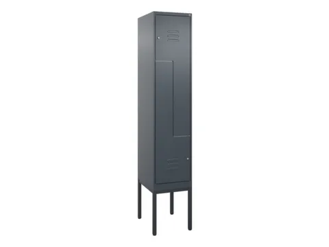 Z-garderobekast,HxBxD 2120x400x500mm,vak B 200/400mm,cil.-slot