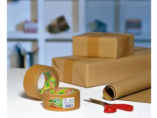 Verpakkingstape Tesapack papier ecoLogo 38mmx25m Bruin - 2
