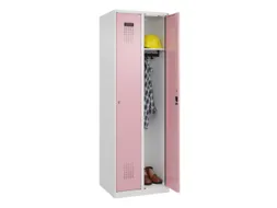 locker,HxBxD 1850x600x500mm,2vak,vak B 300mm,cil.-slot,staand op vloer