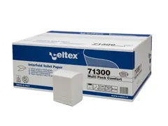 Toiletpapier Celtex gevouwen 2-laags wit 250 vel doos a 36 pak