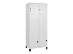 Z-garderobekast,HxBxD 1950x800x500mm,vak B 200/400mm,draaigrendel