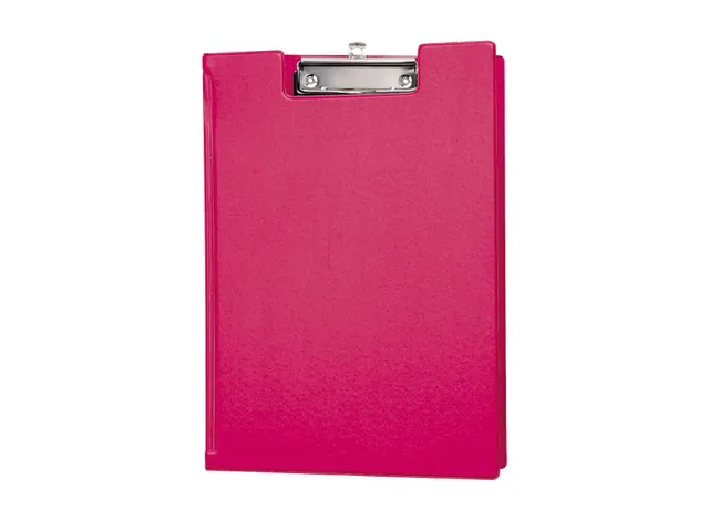Klembordmap MAUL A4 staand met penlus PVC neon roze