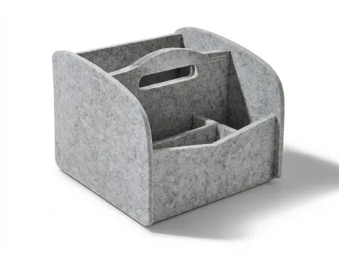 Lockerbox PET-vilt Klein lichtgrijs