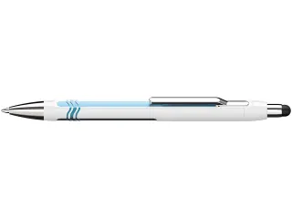 Balpen Schneider Epsilon Touch Blauwschrijvend, Huls Wit/blauw - 1