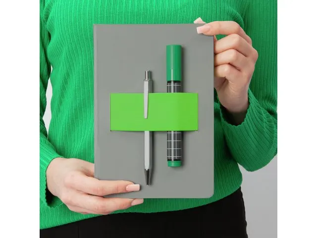 Carnet Sigel Linescape Neo A5 gris clair/citron vert couverture rigide