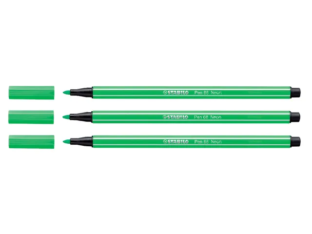 Viltstift STABILO Pen 68/033 medium neon groen