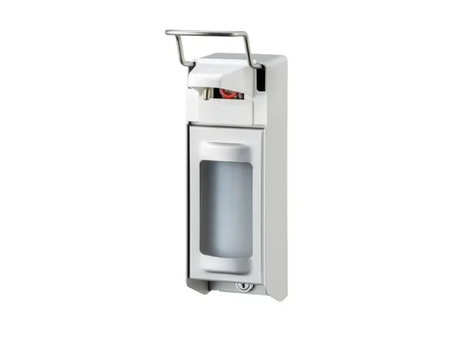 Distributeur savon & désinfectant à levier Aluminium 500ml