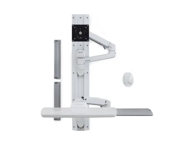 Toetsenbord- en monitorhouder Wandbevestiging LX Wall Mount System Wit
