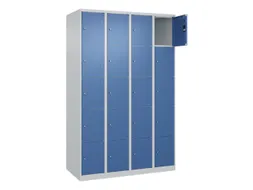 lockerkast,HxBxD 1850x1200x500mm,4x5vakken,vak B 300mm,cil.-slot