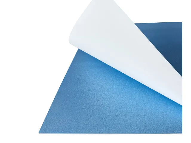 Glitterkarton Kangaro chroom blauw 50x70cm pak à 10 vel