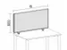 Paroi De Séparation De Table Hxlxp 600X2000X41Mm Insonorisante Rouge