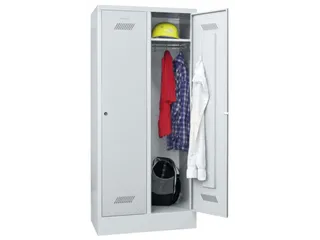 locker,HxBxD 1850x800x500mm,2vak,vak B 400mm,RAL7035,front RAL7035 - 2
