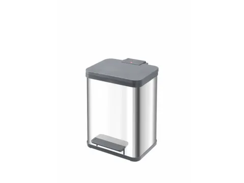 poubelle à pédale 2x9l HxlxP 430x320x330mm seau intérieur plastique