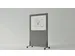 Tableau blanc acoustique mobile Silva 200x120cm gris foncé