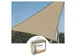 Voile solaire perméable triangulaire 3,6x3,6x3,6m Champagne